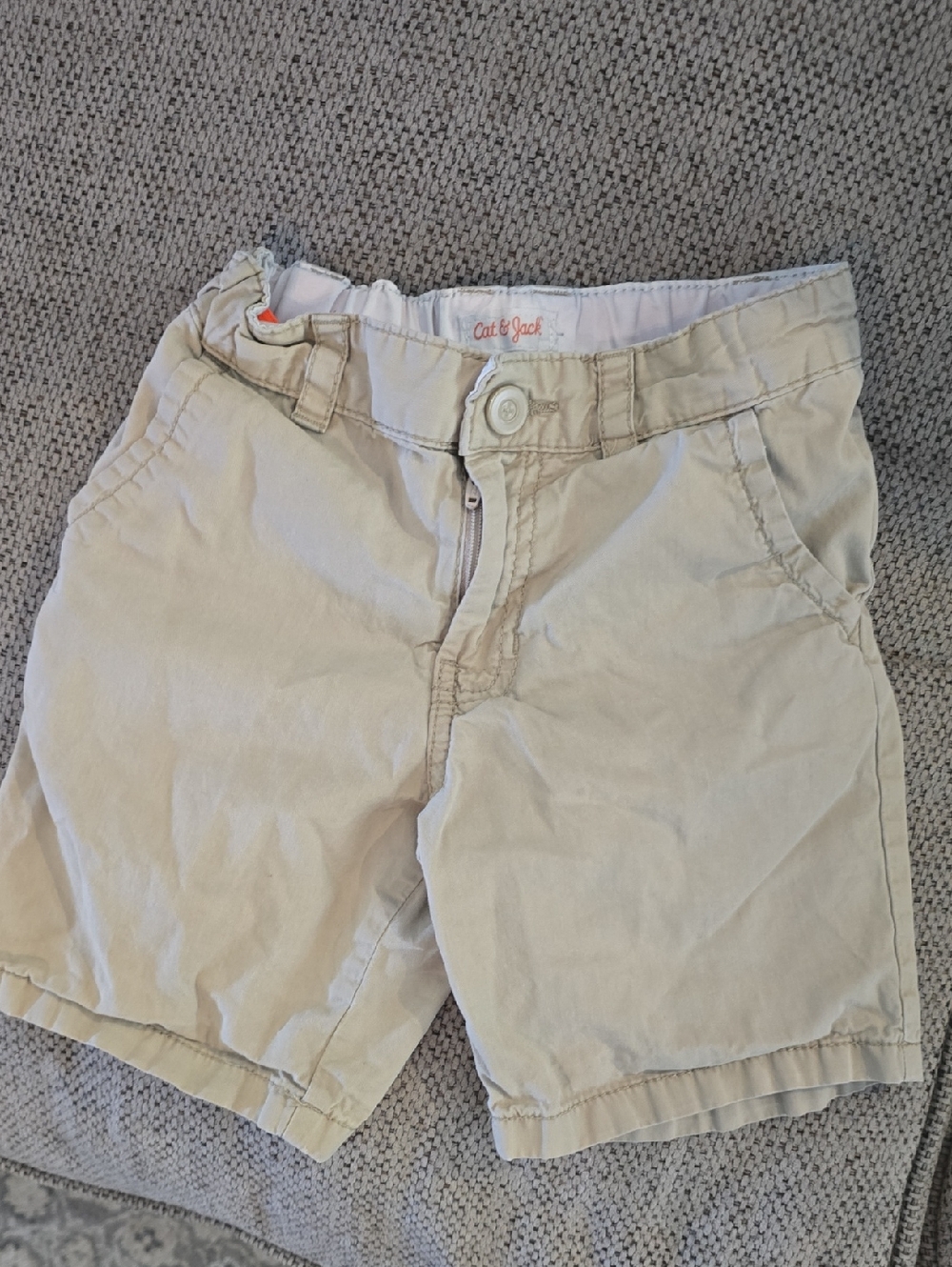 Cat & Jack Light Khaki Kids Chino Shorts